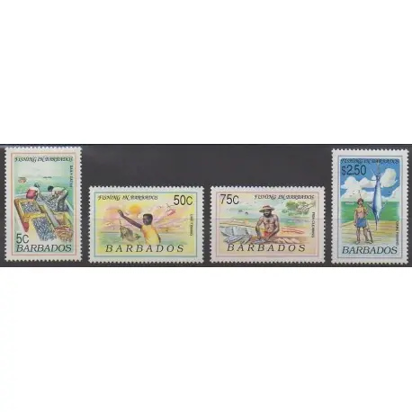 Nouvelle Collection Barbade - 1991 - No 808/811 - Artisanat ou métiers