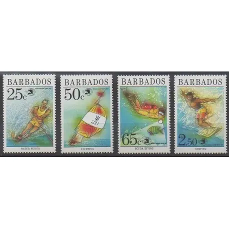 Livraison Gratuite Barbade - 1989 - No 768/771 - Sports divers - Philatélie