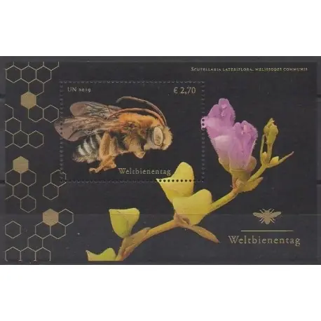 Certifié Nations Unies (ONU - Vienne) - 2019 - No BF33 - Insectes