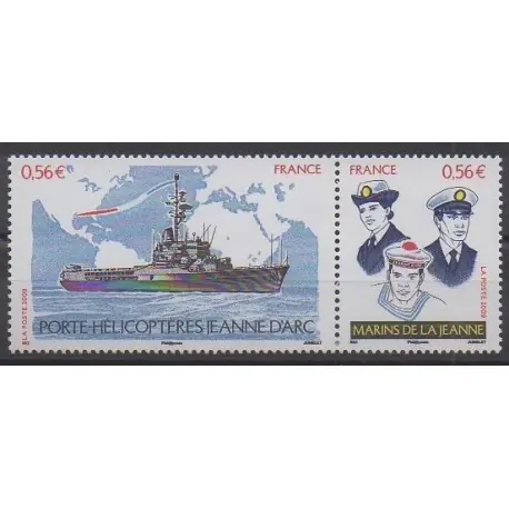 Offre Exclusive France - Poste - 2009 - No 4423/4424 - Navigation - Histoire militaire