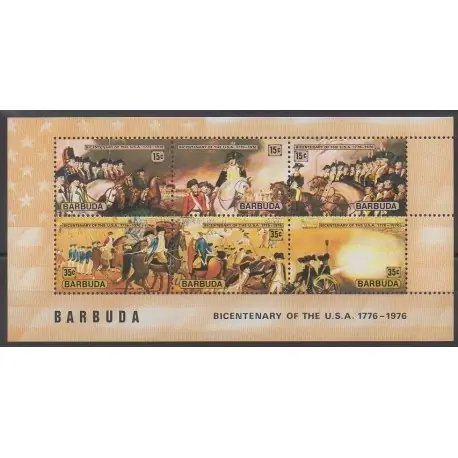 Barbuda - 1976 - No BF15 - Histoire Jusqu’à Épuisement Des Stocks