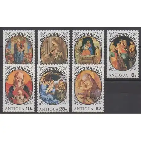 Barbuda - 1977 - No 328/334 - Noël Usine Directe