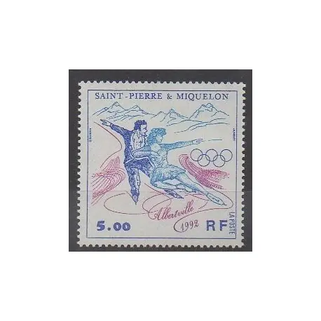 Gros Lot Saint-Pierre et Miquelon - 1992 - No 559 - Jeux olympiques d'hiver