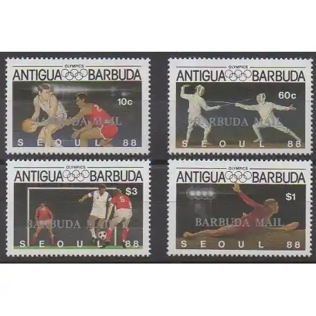 Barbuda - 1987 - No 906/909 - Jeux Olympiques d'été Achat Immédiat