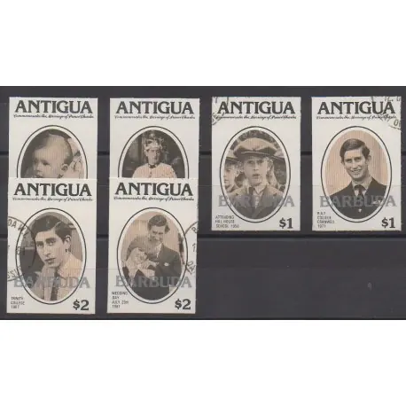 Meilleure Qualité Barbuda - 1981 - No 549/555 - Royauté - Principauté - Oblitérés