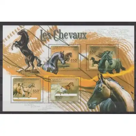 Centrafricaine (République) - 2011 - No 2000/2003 - Chevaux Dernier Modèle