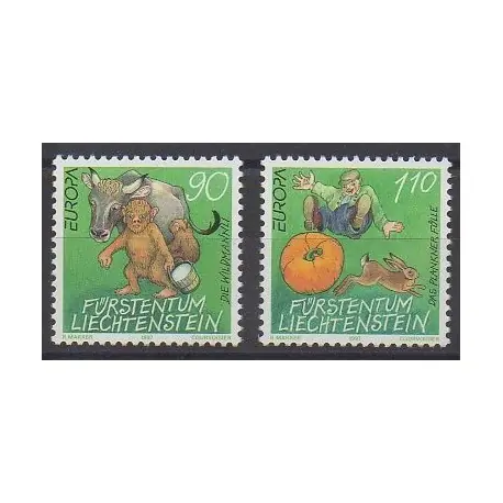 Nouveauté Liechtenstein - 1997 - No 1086/1087 - Littérature - Europa