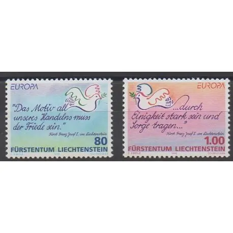 Liechtenstein - 1995 - No 1044/1045 - Europa Commande En Gros