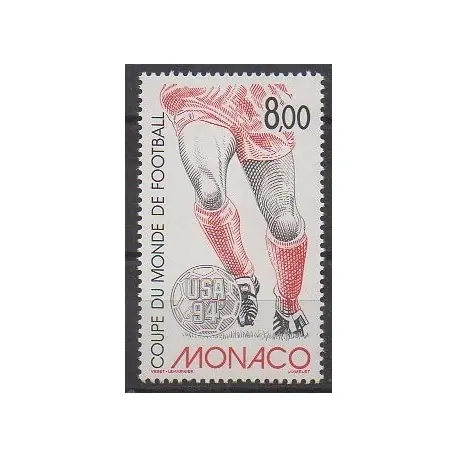 Monaco - 1994 - No 1940 - Coupe du monde de football Prix Cassé