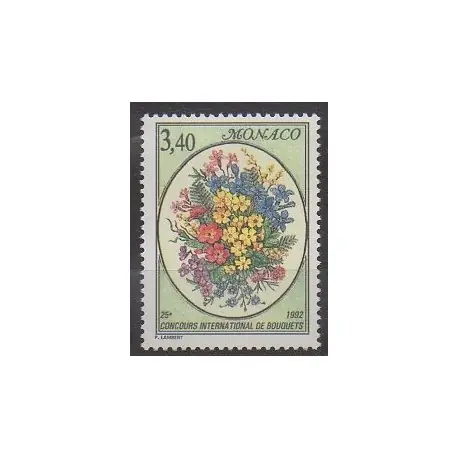 Monaco - 1992 - No 1815 - Fleurs Marque