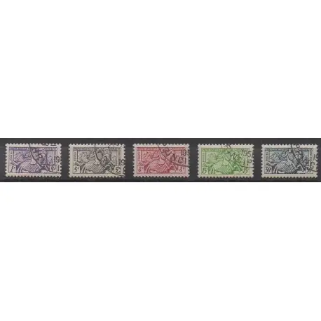 Livraison Mondiale Monaco - 1951 - No 371/375 - Oblitérés