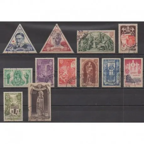 Haute Qualité Monaco - 1951 - No 353/364 - Religion - Oblitérés