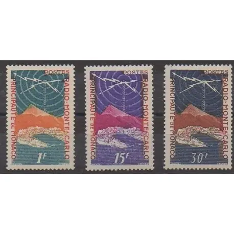 Artisanat Monaco - 1951 - No 376/378 - Télécommunications - Neufs avec charnière