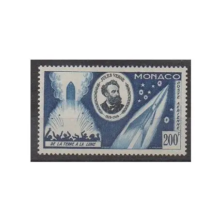Monaco - Poste aérienne - 1955 - No PA60 - Littérature Nouveauté