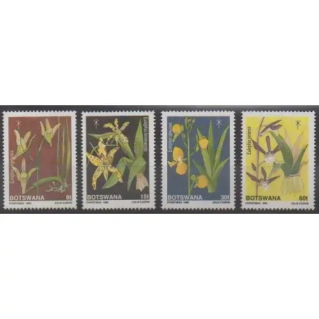 Prix Réduit Botswana - 1989 - No 611/614 - Fleurs