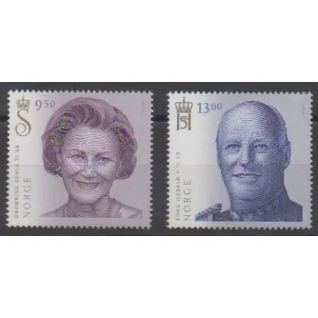 Norvège - 2012 - No 1721/1722 - Royauté - Principauté Offre Exclusive