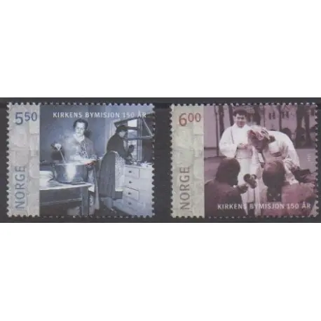Garantie Incluse Norvège - 2005 - No 1466/1467 - Religion