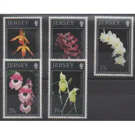 Haute Qualité Jersey - 1993 - No 589/593 - Orchidées