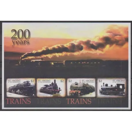 Jusqu’à Épuisement Des Stocks Saint-Vincent - 2004 - No 4819/4822 - Chemins de fer