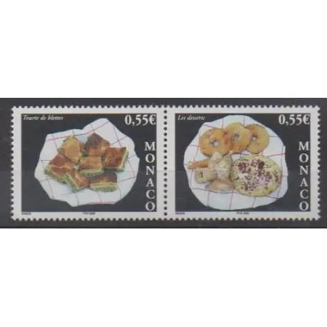 Monaco - 2005 - No 2489/2490 - Gastronomie Meilleur Choix