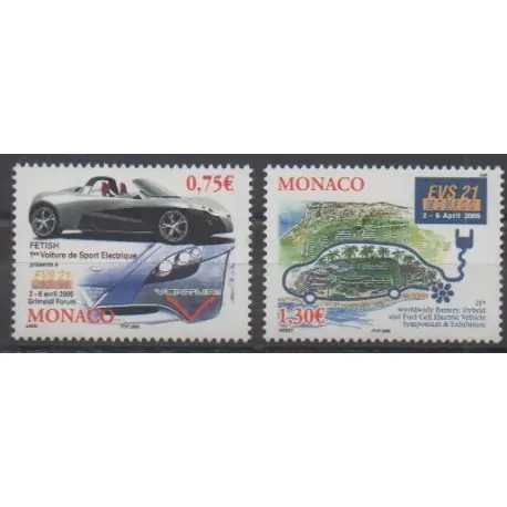 Promotion Saisonnière Monaco - 2005 - No 2487/2488 - Voitures