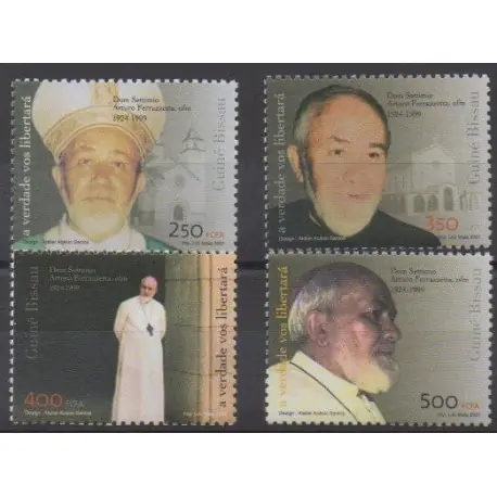 Guinée-Bissau - 2001 - No 668/671 - Religion Retour Gratuit