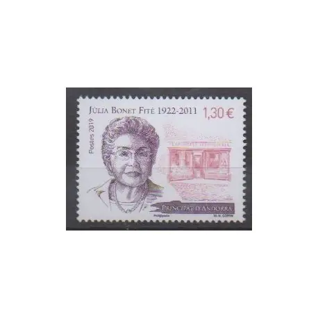 Andorre - 2019 - No 833 - Célébrités Seulement Aujourd’hui