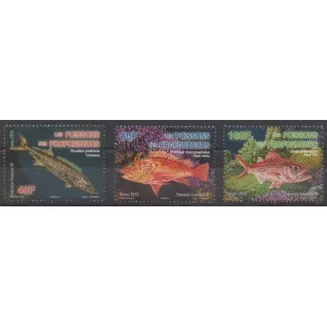 Prix Cassé Polynésie - 2019 - No 1228/1230 - Animaux marins