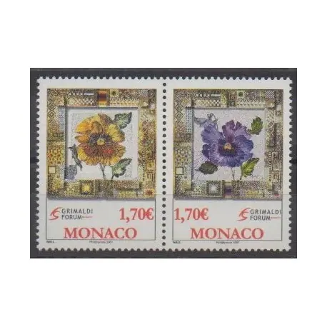 Monaco - 2006 - No 2575/2576 - Fleurs Offre Du Jour