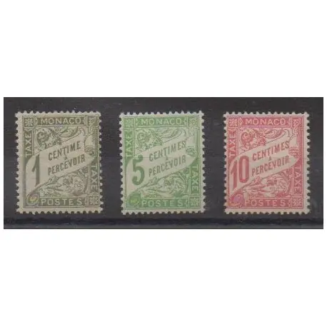Monaco - Timbres-taxe - 1905 - No T1/T3 Livraison Gratuite