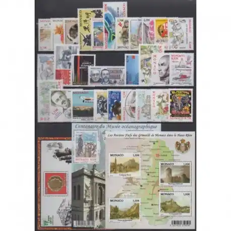 Monaco - Année complète - 2010 - No 2719/2756 - BF96/BF98 Meilleure Qualité