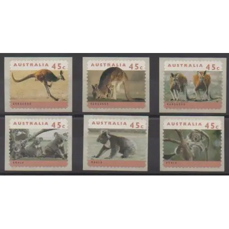 Australie - 1994 - No 1368a/1373a - Mammifères Remise