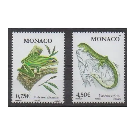 Gros Lot Monaco - 2004 - No 2429/2430 - Reptiles
