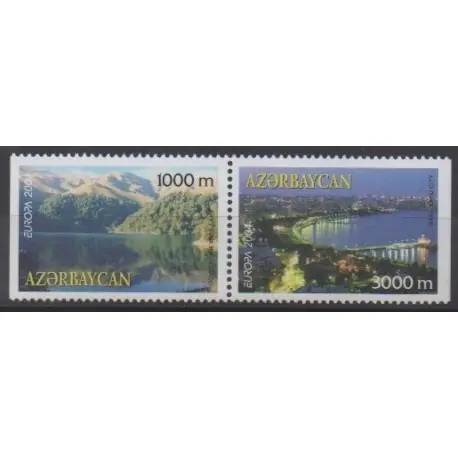 Populaire Azerbaïdjan - 2004 - No 489a/490a - Europa - Sites