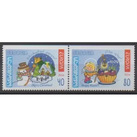 Quantité Limitée Géorgie - 2004 - No 357a/358a - Europa