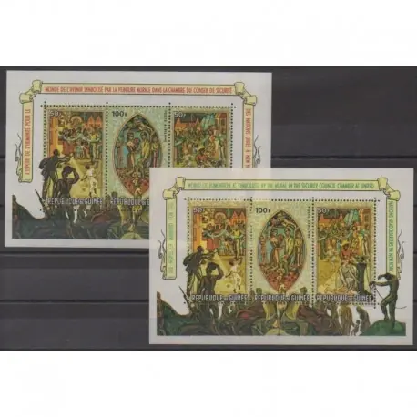 Quantité Limitée Guinée - 1967 - No BF17/BF18 - Peinture - Nations unies