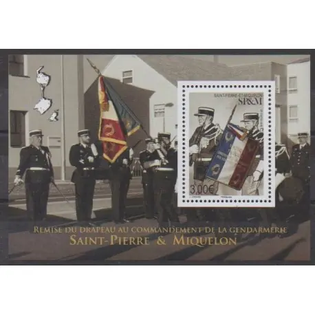 Certifié Saint-Pierre et Miquelon - Blocs et feuillets - 2019 - F1226 - Drapeaux