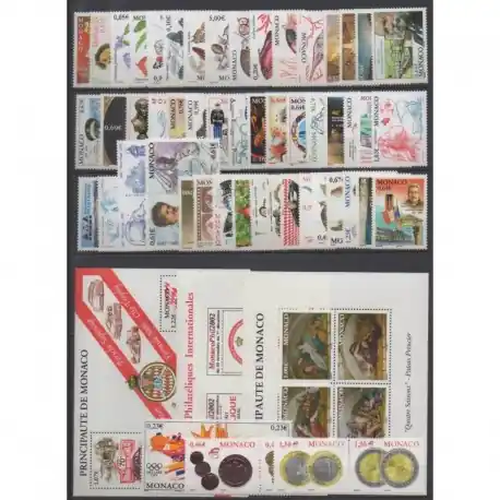 Livraison Express Monaco - Année complète - 2002 - No 2319/2381 - BF86/BF88