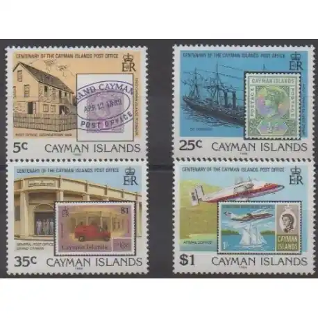 Caïmans (Iles) - 1989 - No 634/637 - Timbres sur timbres Offre Du Jour
