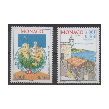 Monaco - 2001 - No 2298/2299 - Europa Garantie Incluse