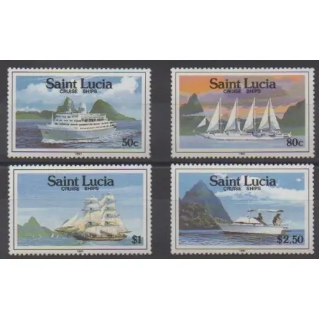 Original Sainte-Lucie - 1991 - No 965/968 - Navigation