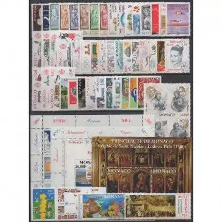 Monaco - Année complète - 2000 - No 2230/2294 - BF84/BF85 Prix Cassé