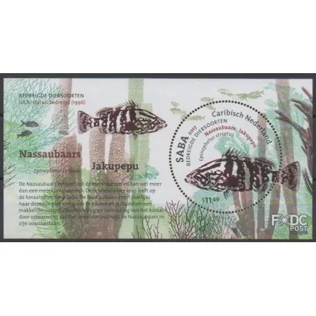 Pays-Bas caribéens - Saba - 2017 - No BF2 - Animaux marins - Espèces menacées - WWF Top Qualité