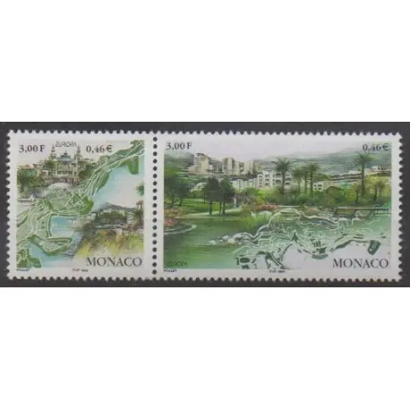 Monaco - 1999 - No 2203/2204 - Parcs et jardins - Europa Achetez Aujourd’hui
