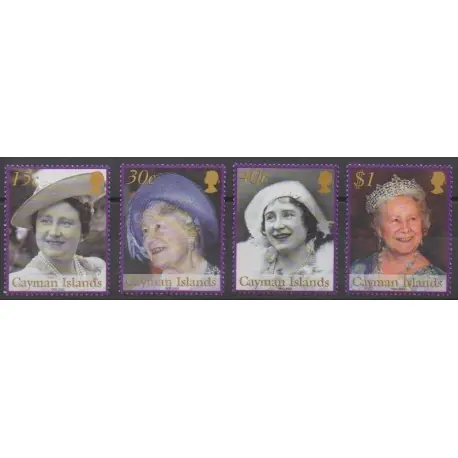 Prix Choc Caïmans (Iles) - 2002 - No 913/916 - Royauté - Principauté