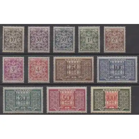 Monaco - Timbres-taxe - 1946 - No T29/T39 Promotion