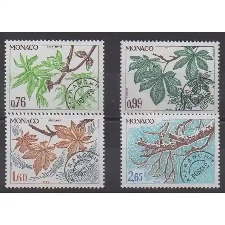 Quantité Limitée Monaco - Préoblitérés - 1980 - No P66/P69 - Arbres