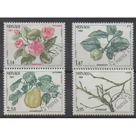Achat Immédiat Monaco - Préoblitérés - 1984 - No P82/P85 - Arbres - Fruits ou légumes