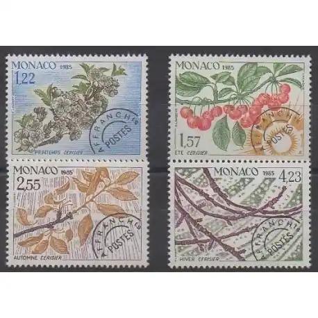 Monaco - Préoblitérés - 1985 - No P86/P89 - Arbres - Fruits ou légumes Gros Lot