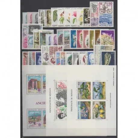 Nouveauté Monaco - Année complète - 1990 - No 1705/1752 - BF49/BF51